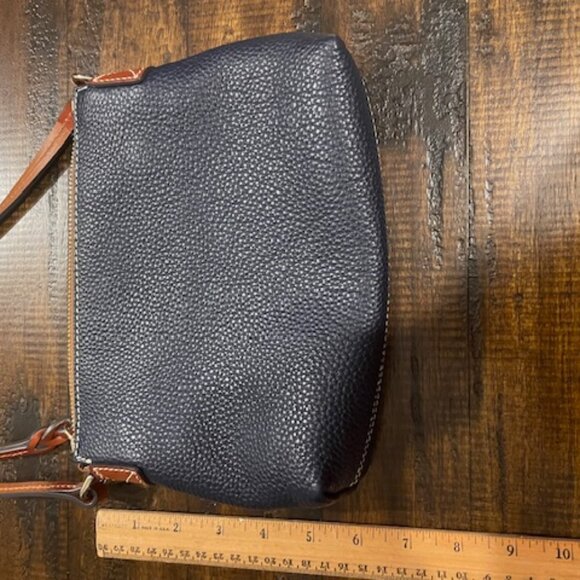 Dooney & Bourke Navy Pebble Grain Crossbody Pouchette - Picture 4 of 7